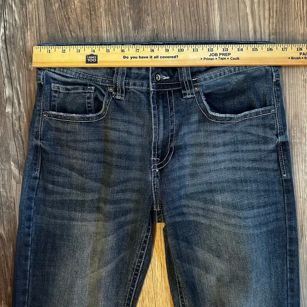 TK‎ Axel Mens Jeans W32 L30 Blue Denim Relaxed Fit Straight Leg Color Harbor